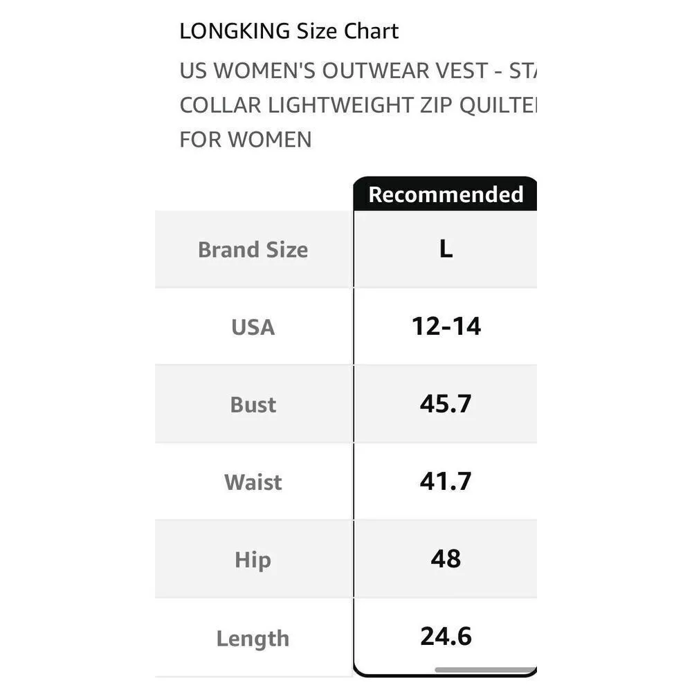 NEW Vest Stand Collar Lightweight Zip Quilted Large - Image 6