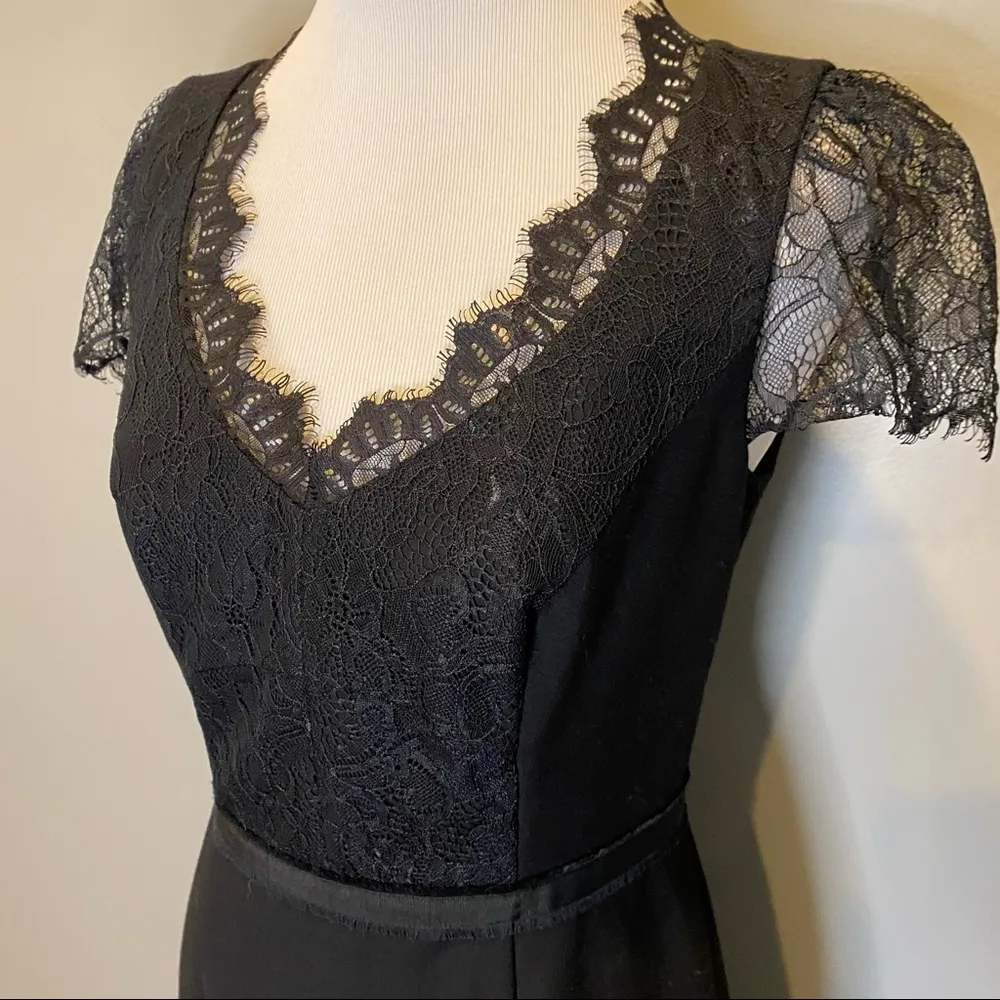 Rebecca Taylor Lace Combo Dress - Image 5