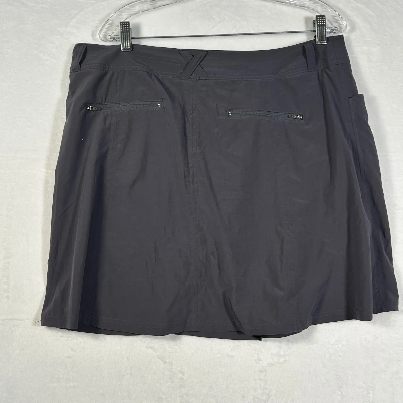 L.L.Bean Women's Skort Black Size 16 REG Hiking Outdoor Athletic Built-in Shorts - Image 2
