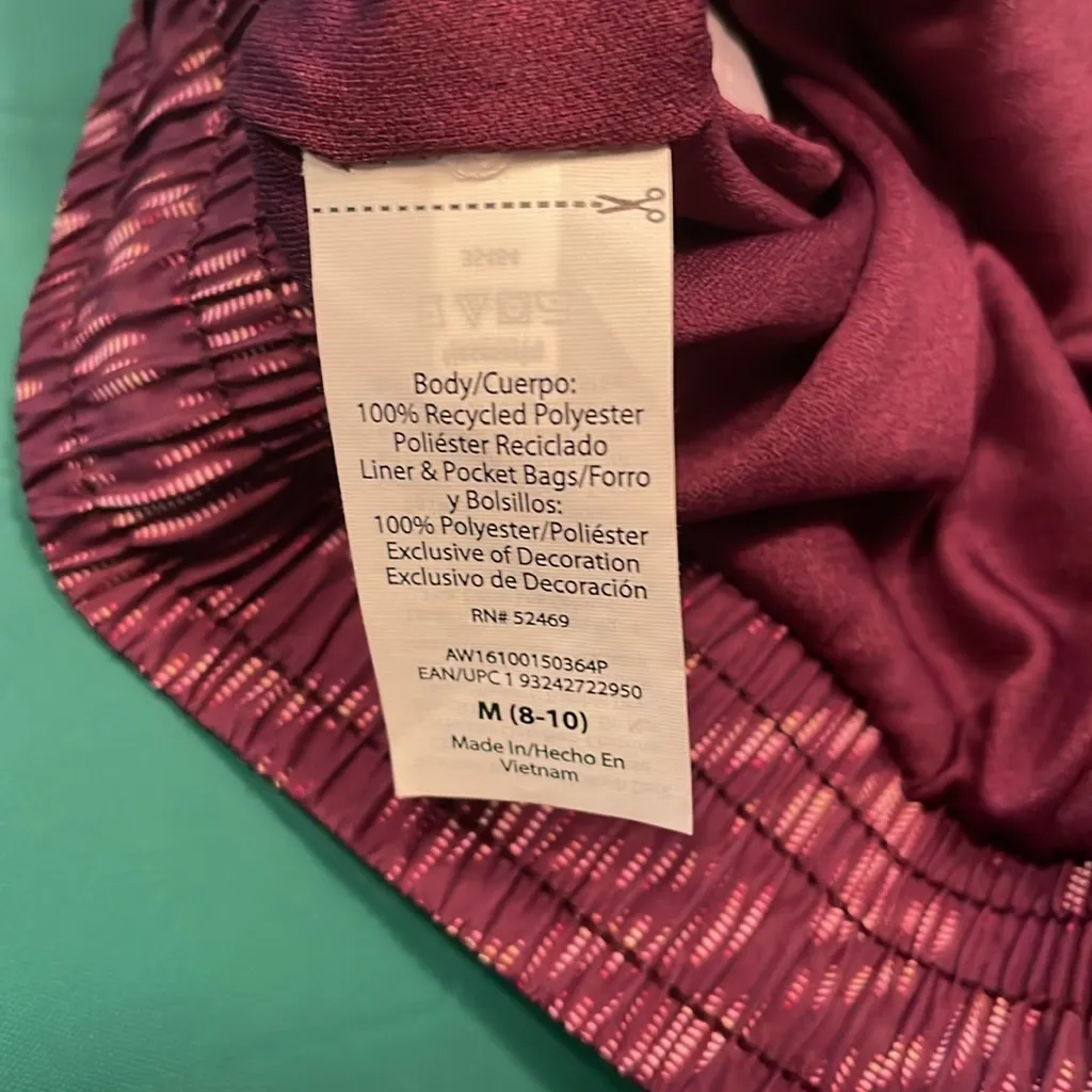 New: Athletic Works Women's Core Running Shorts- medium/maroon-wine color - Image 5