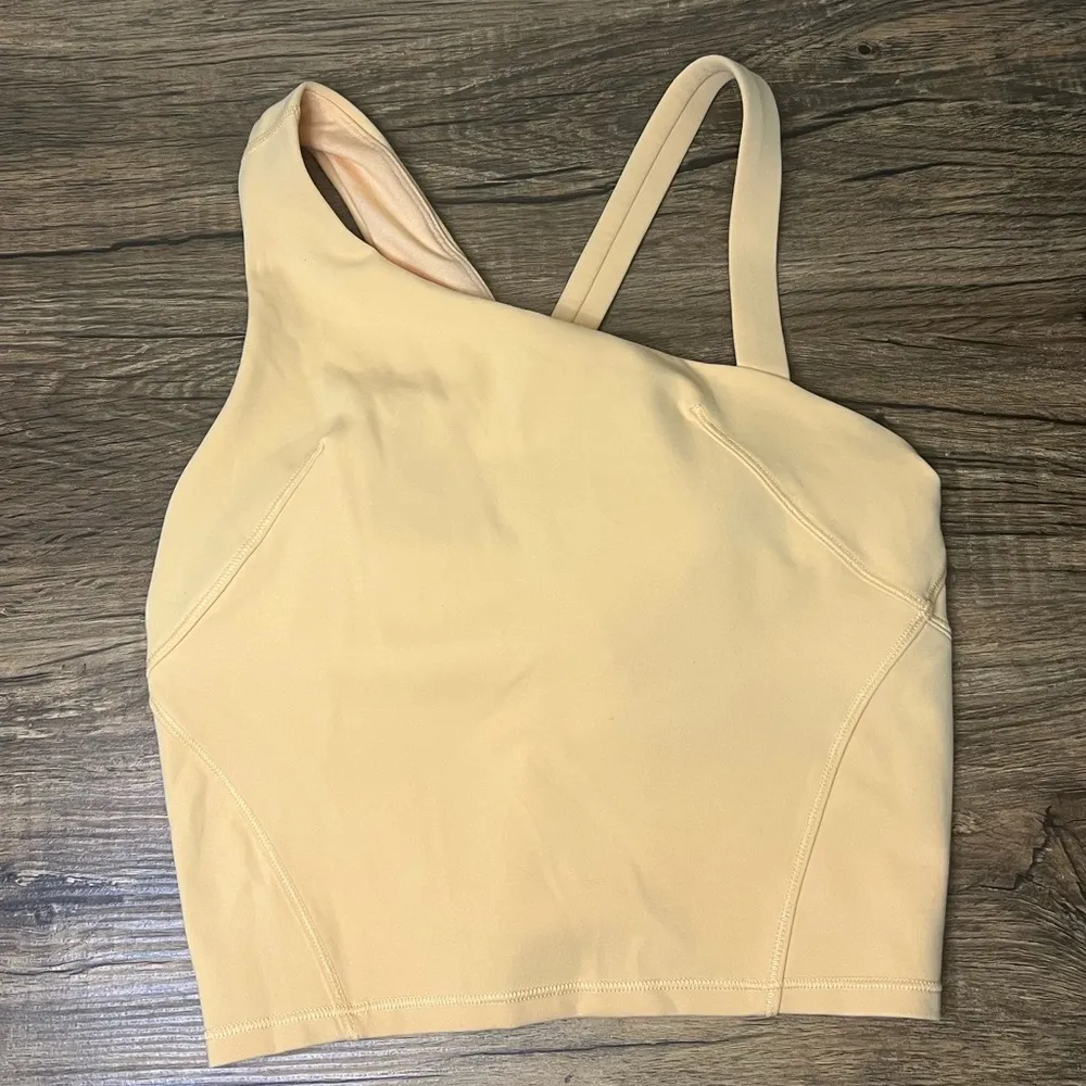 Lululemon Everlux Asymmetrical Tennis Tank Top – Summer Glow | Size 2 - Image 3