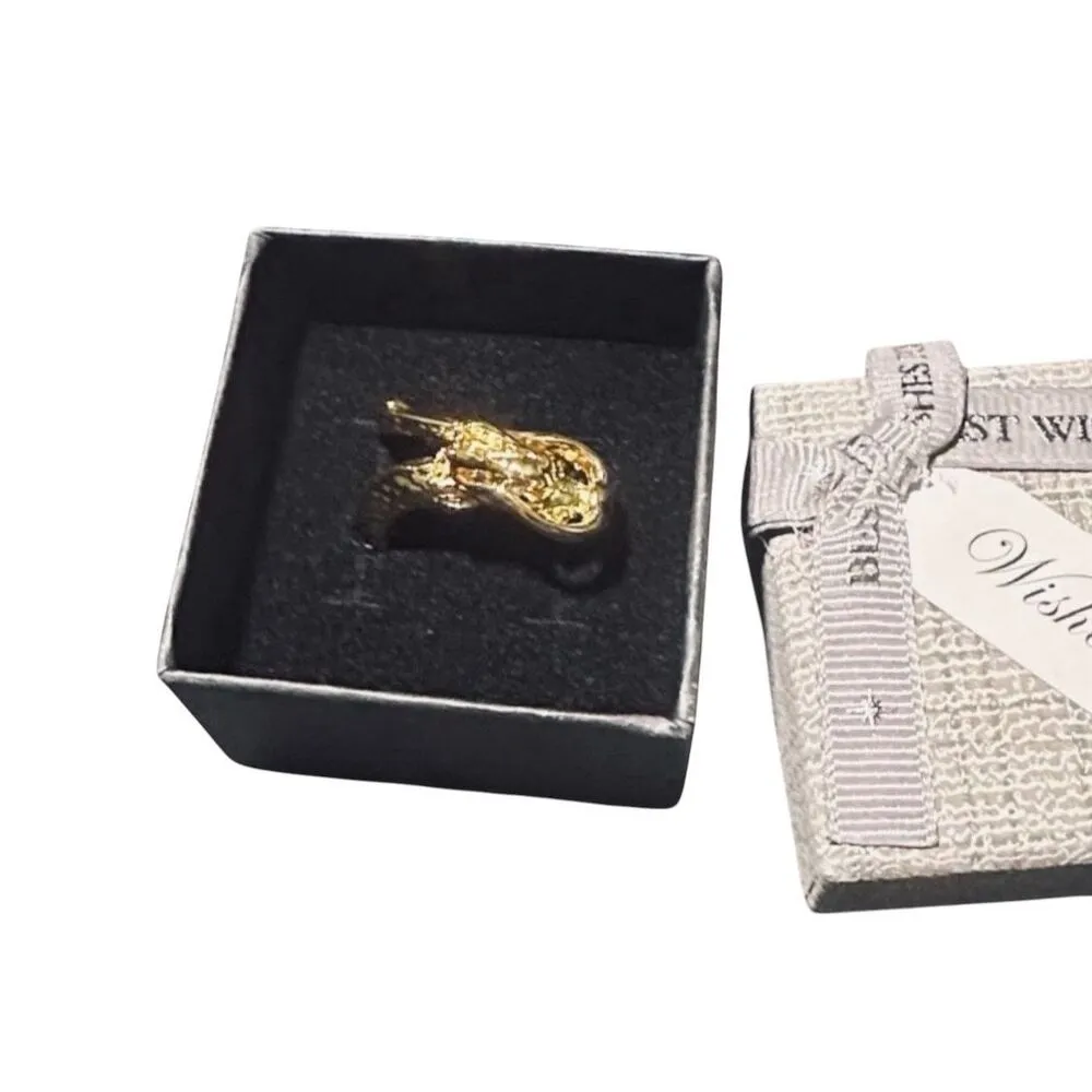 NWT 1pc Bold & Gorgeous Golden Dragon Shaped Ring With Adjustable Open End ***I Gold - Image 6