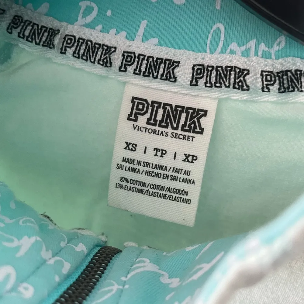 PINK VICTORIAS SECRET quarter zip sweatshirt - Image 3