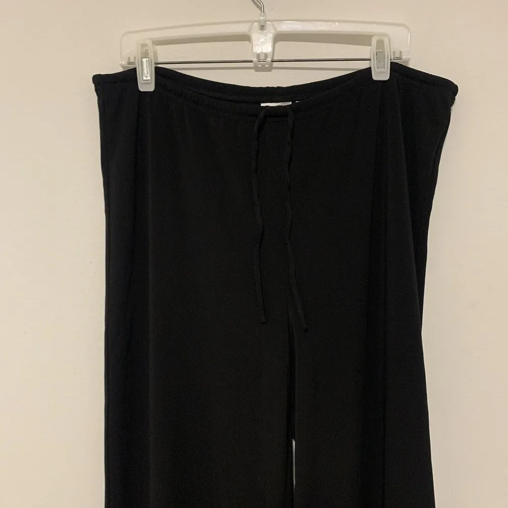 Chico's Womens Size Large Black Stretch Pull On Drawstring Waist Dress Pants - Image 2