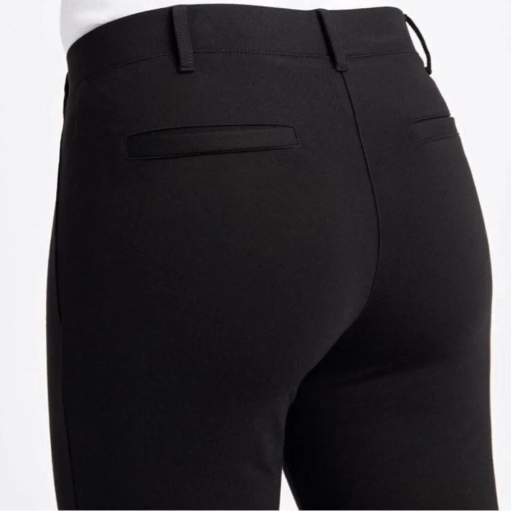 Betabrand black straight leg classic dress pant yoga pants - Image 11