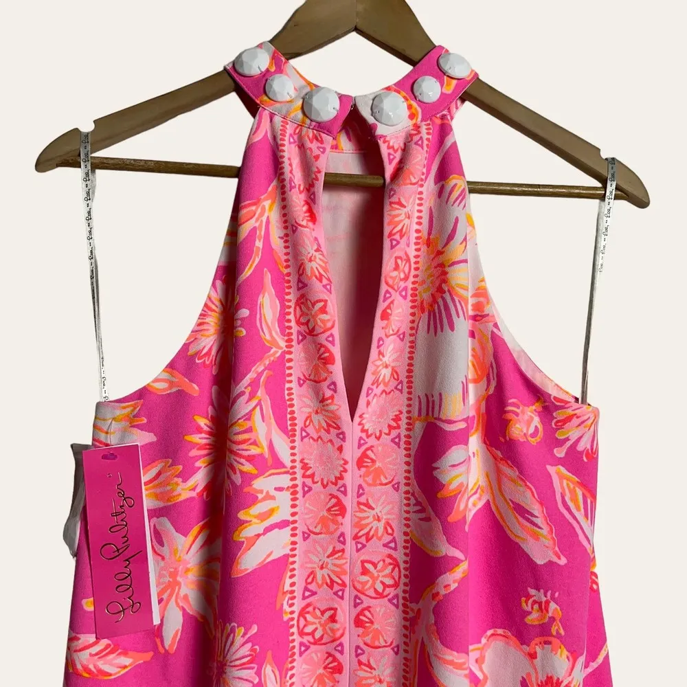 Lilly Pulitzer NEW Pink Floral Alli Swing Dress Size S - Image 5