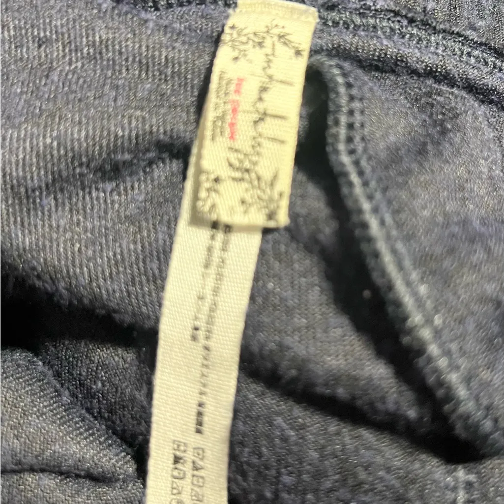 Free People Navy Velvet Jogger Set S - Image 4