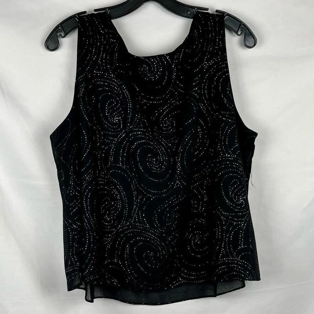 Dana Kay Black Swirl Jacket Tank Set 20WP Size 20W - Image 7