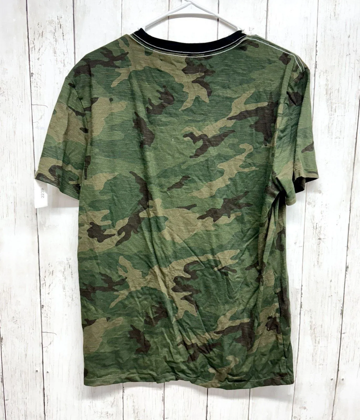 Calvin Klein Jeans Top Women Size Small Camo Cotton Crewneck Short Sleeve Shirt - Image 6