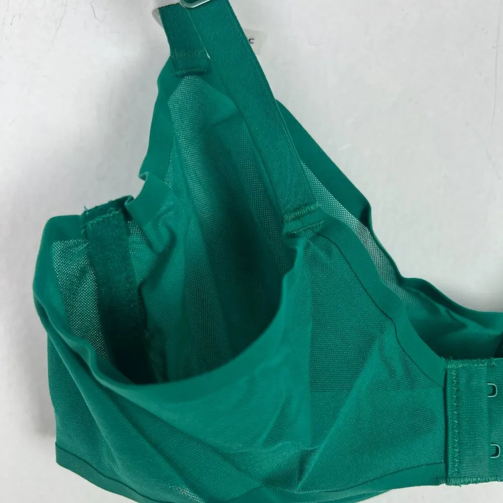 NWT Aerie SMOOTHEZ Mesh Unlined Balconette Bra Underwire Green Size 36C NEW - Image 6