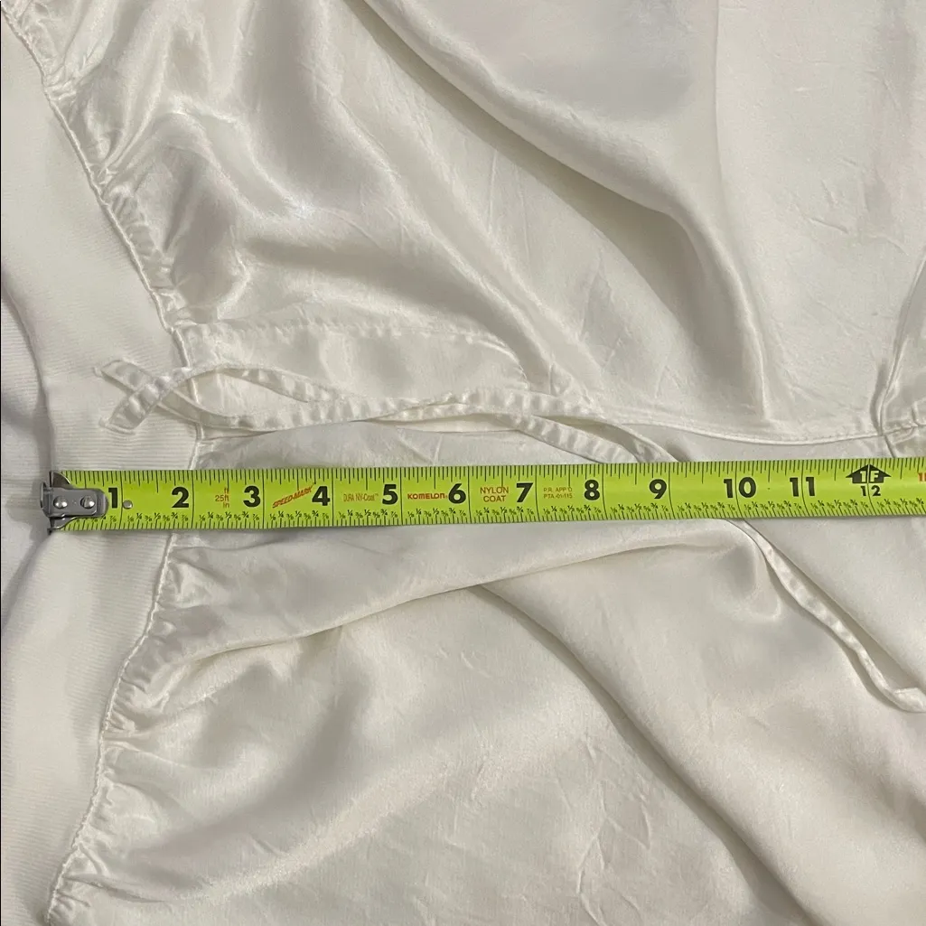 Pj Harlow White Jolie Silk Satin Wide Leg Lounge Pants Womens Size XL - Image 7