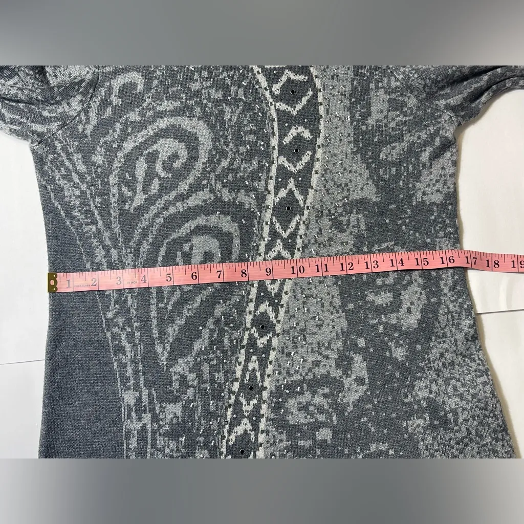 Chico's Ishani Gray Sweater Excellent Condition Women’s Size 0 - Image 8