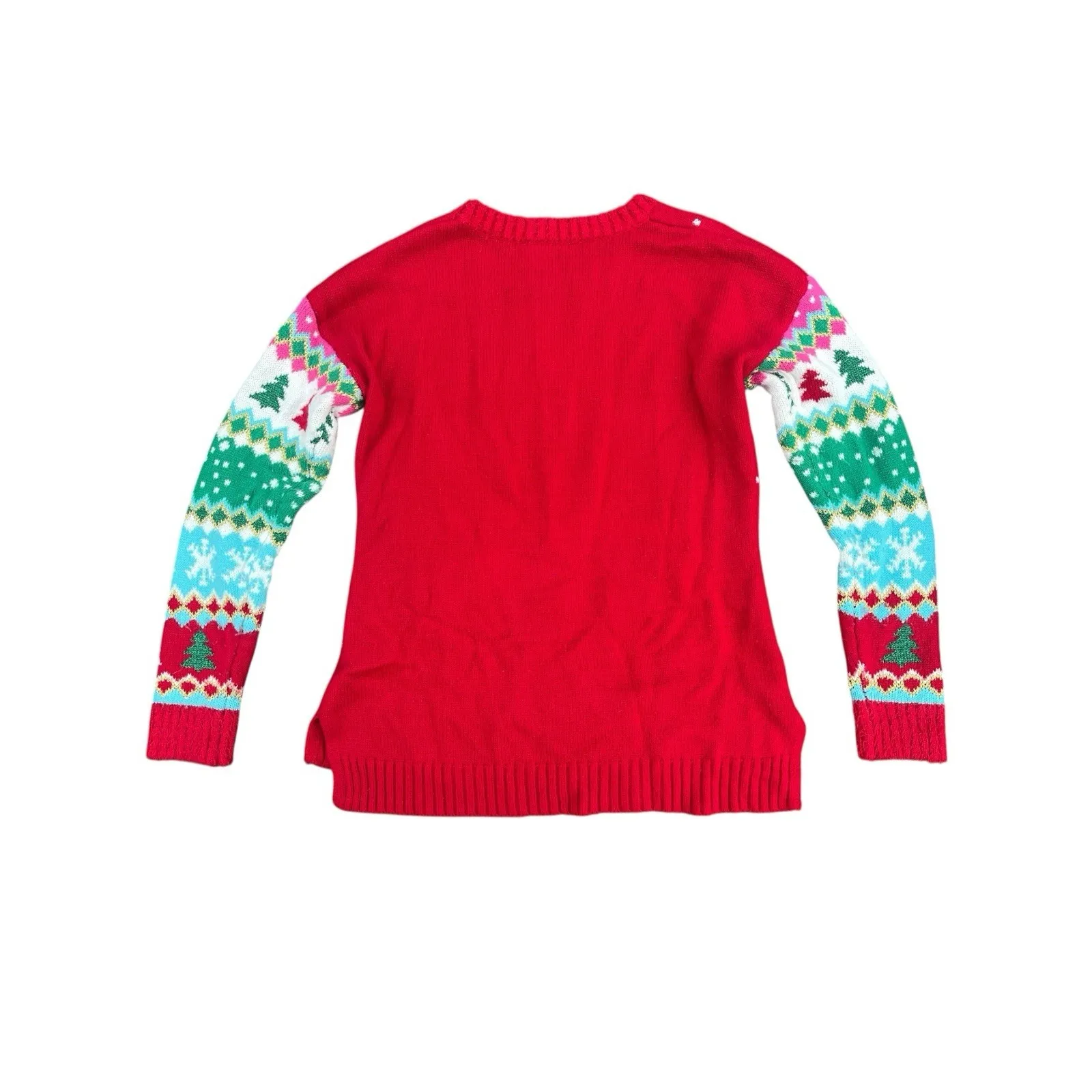 Celebrate Together Gnome Ugly Christmas Sweater Medium Santacore Holidays Party Red Size XS - Image 3