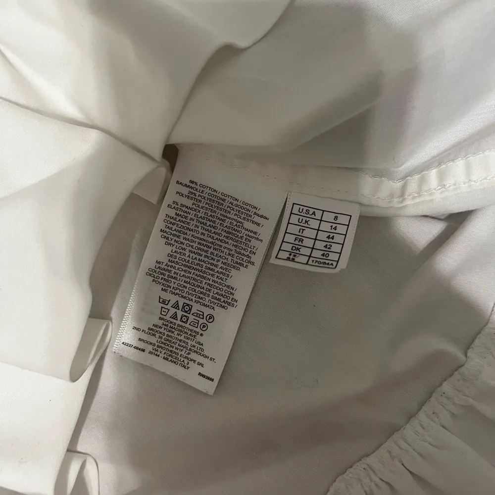 Brooks Brothers  cotton ruffle button down sleeveless blouse - Image 5