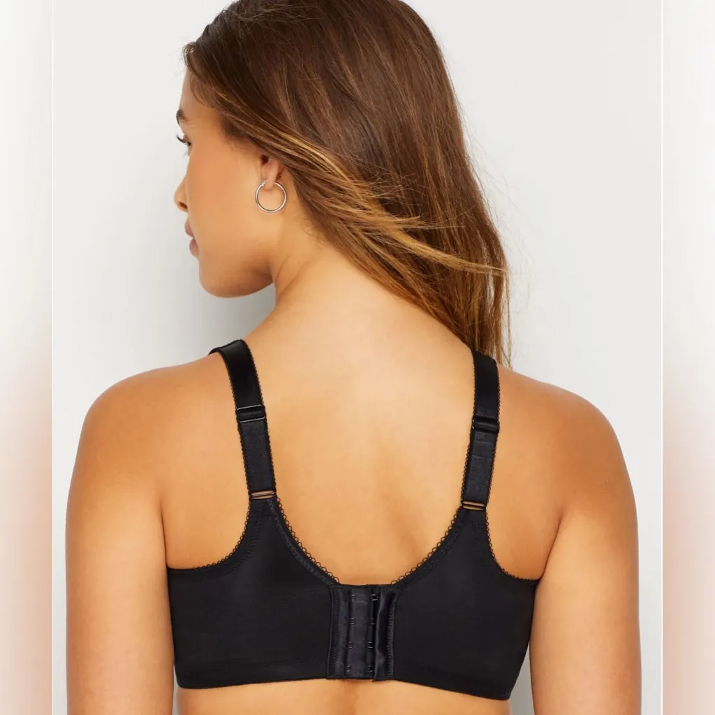 WACOAL 34G Basic Beauty Unlined Supportive Full Coverage Bra Black - Image 2