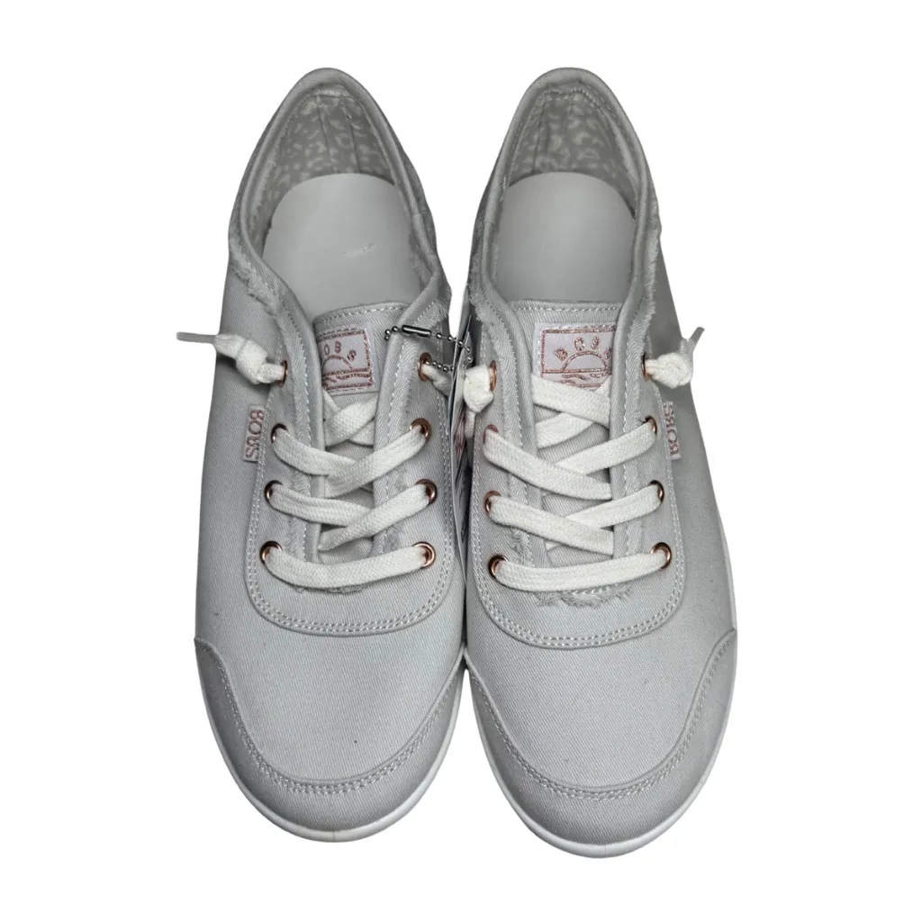 Skechers Bobs light gray Women's Lace-Up Sneakers new 8 casual comfort neutral - Image 5