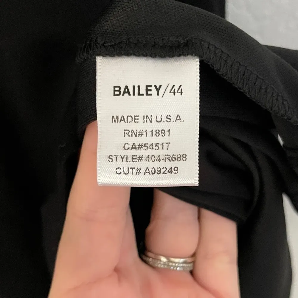 Nwt BAILEY 44 Jungle Canopy Cold-Shoulder Dress Black Large - Image 12