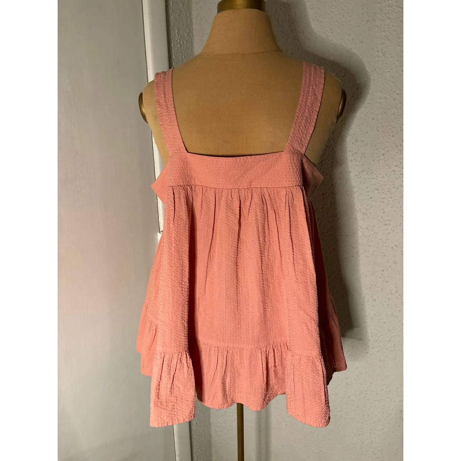 ASOS Pink Ruffle Bottom Babydioll Top 4 Coquette Girl Balletcore Fairycore NEW - Image 2