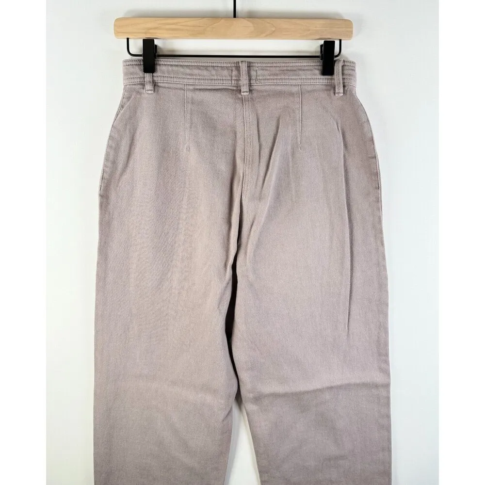 Aritzia Wilfred Free Womens Pants Brown Utility Hi Rise Wide Leg Baggy Size 4 - Image 7