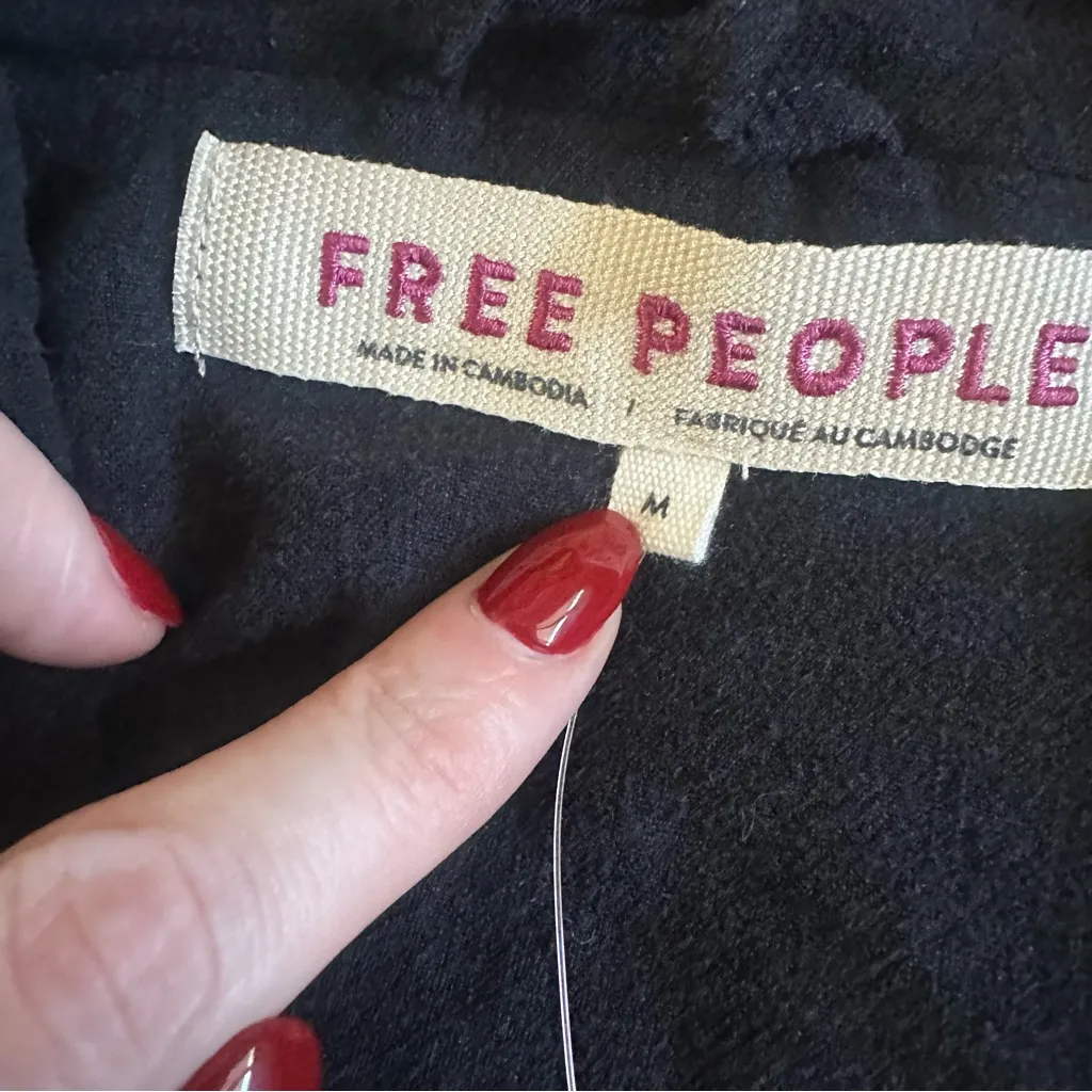 Free People Charley Linen Blazer In Midnight - Image 6