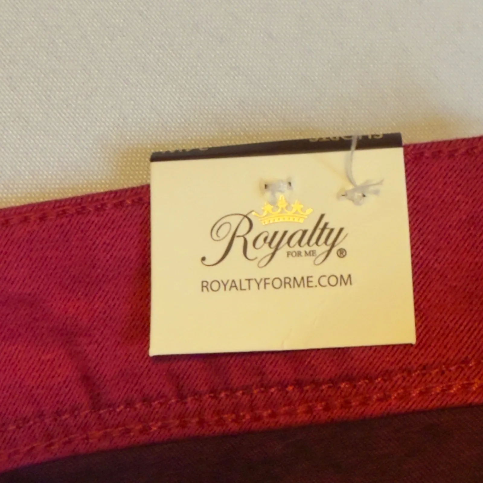 Royalty For Me New Teaberry Pink Denim Jean Bermuda Shorts Plus Sz 24 Vacation # - Image 9
