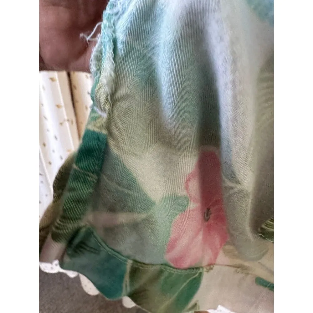 Caribbean Joe Women's Hawaiian Aloha Tropical Floral Button Down Shirt Petite XL - Image 6