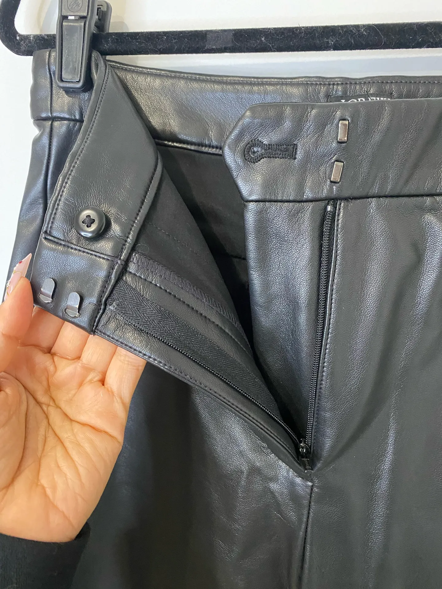 J.Crew Kate Straight Leather Leg Faux Pants 8 - Image 8