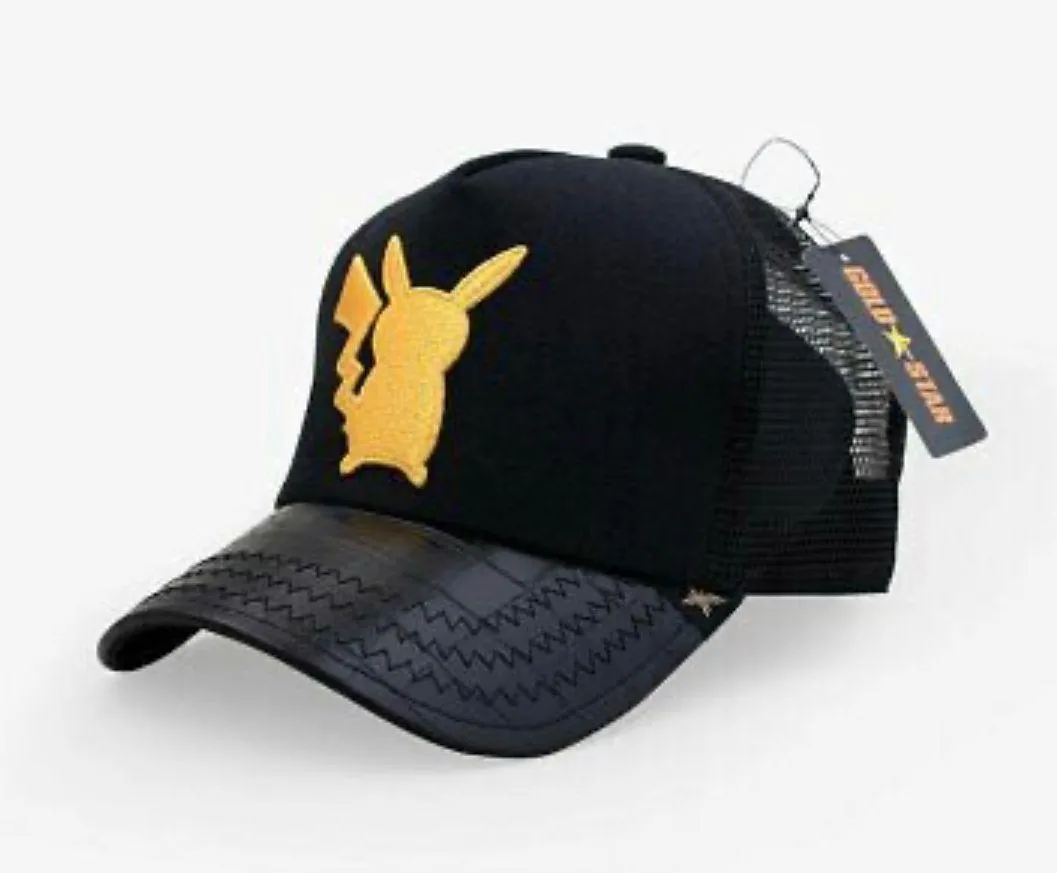 PIKACHU BLACK/YELLOW TRUCKER HAT Black - Image 2