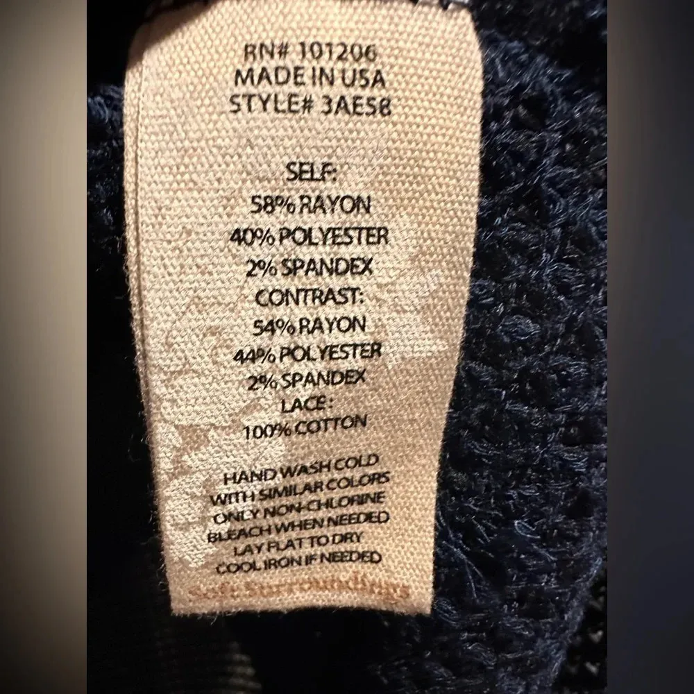 Soft Surroundings Bailey Top Waffle Knit Eyelet Sleeve Tunic NWOT - Image 6