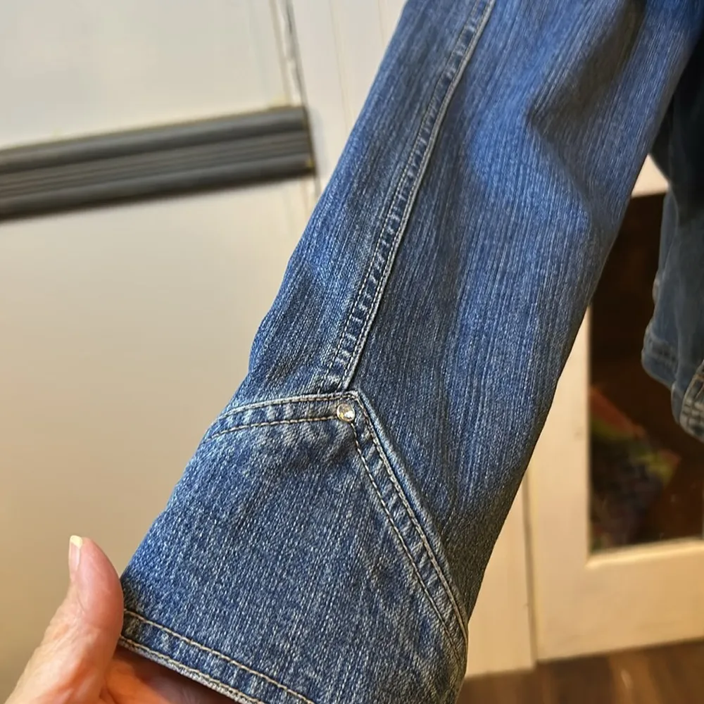 Live A Little Jean Jacket. Size Large - Image 3