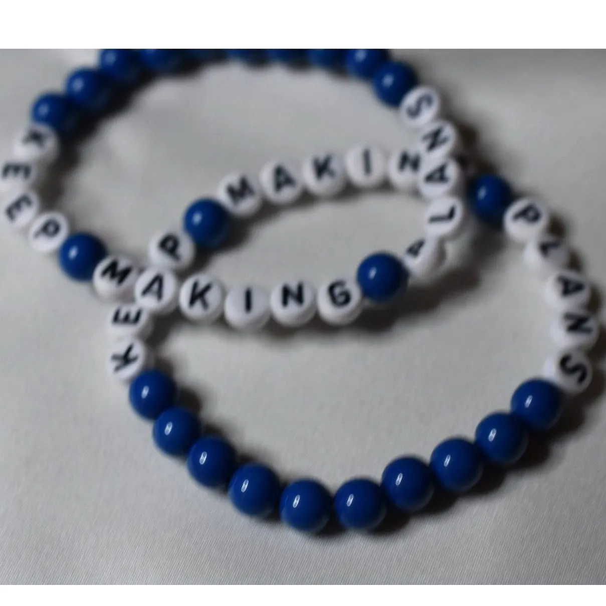 Source Unknown NWOT "Keep Making Plans" by the song "Mastermind" Friendship Bracelets - Image 3