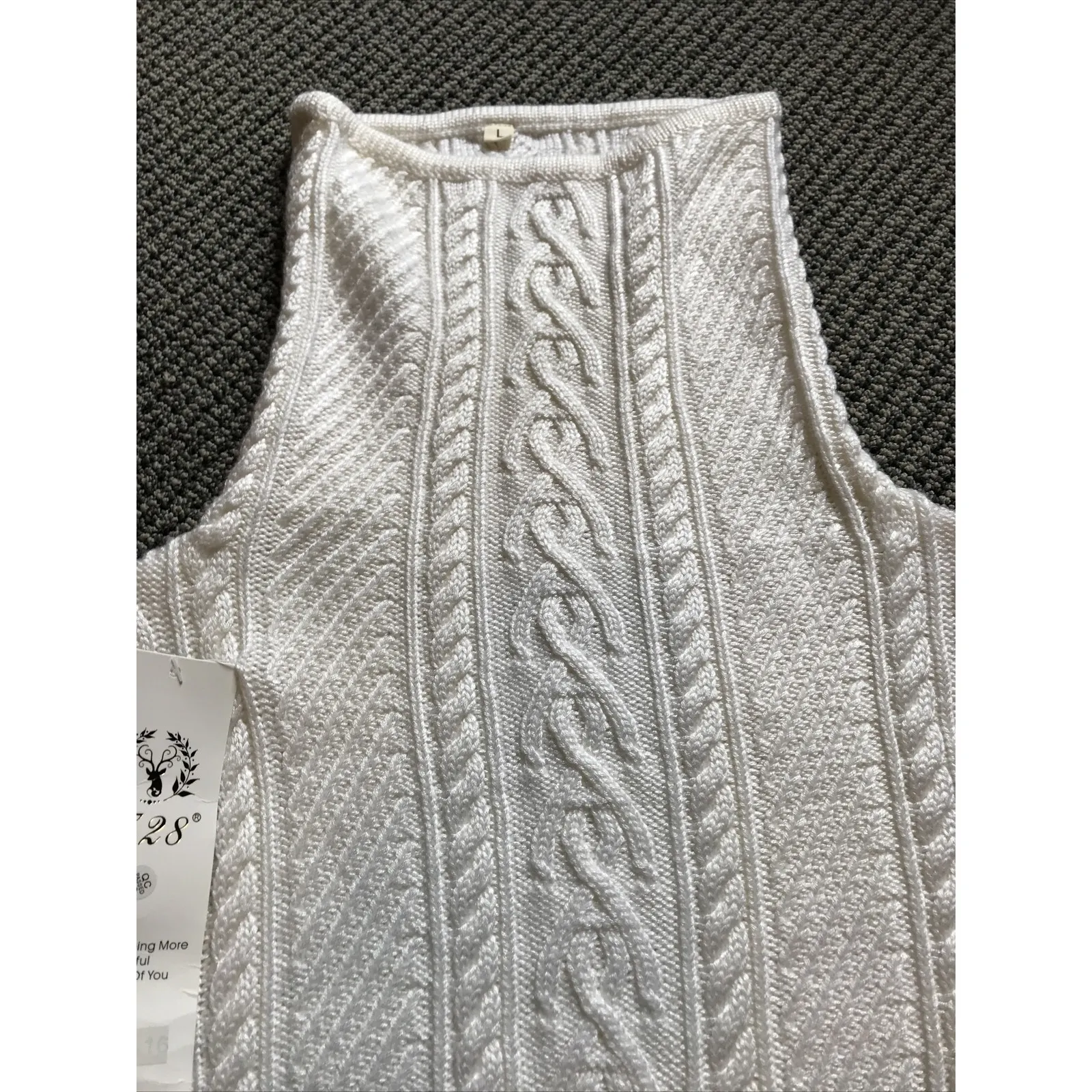 Turtleneck Sweater NWT Large White - Image 4