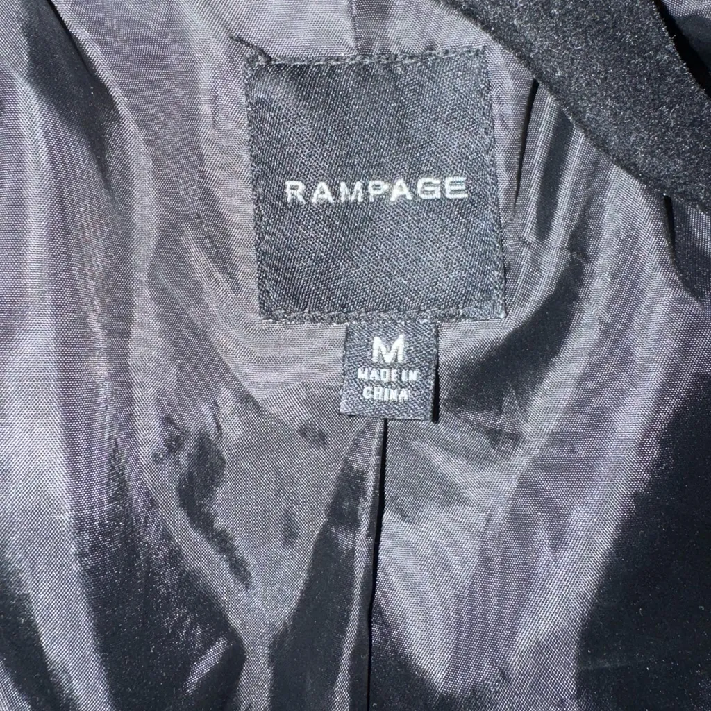 Rampage Y2K Dark Grey Mid Length Toggle Coat - Image 5