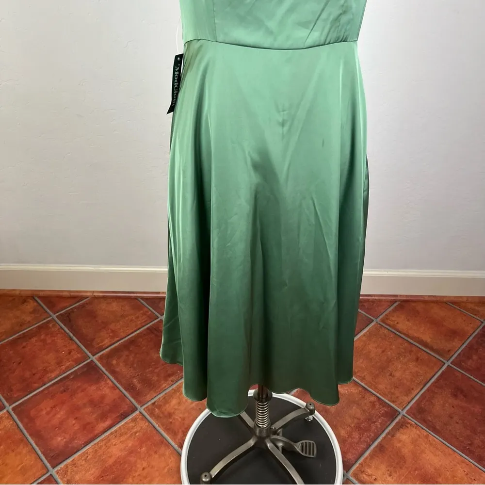 ModCloth x Hutch Fit and Flare Dress in Basil Green - Image 5