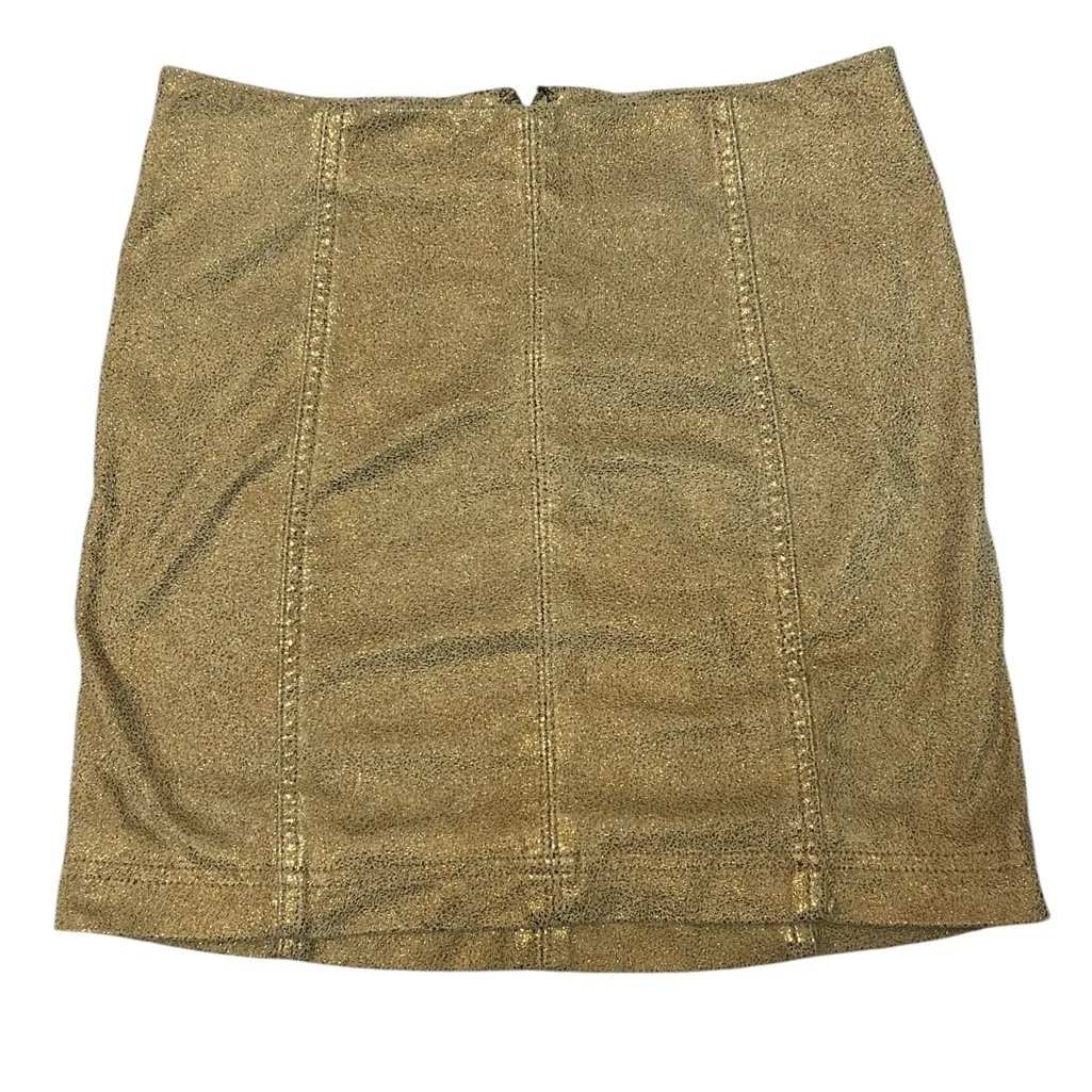FREE PEOPLE Vegan Suede MODERN FEMME Mini Skirt Size 0 - Image 5