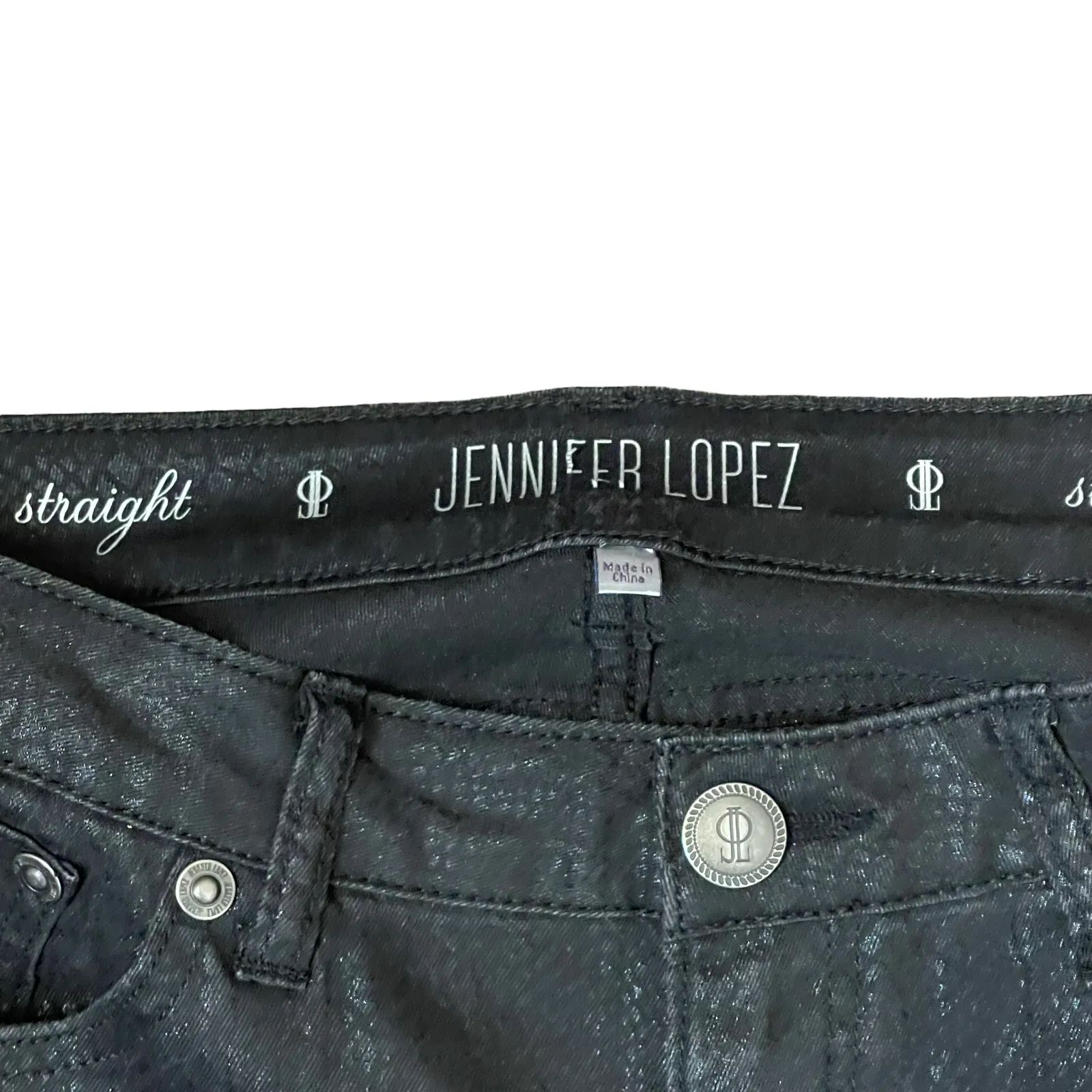 Jennifer Lopez J-Lo Snake Print Pants Size 2‎ Black Stretch Womens Stretch 29X32 - Image 4