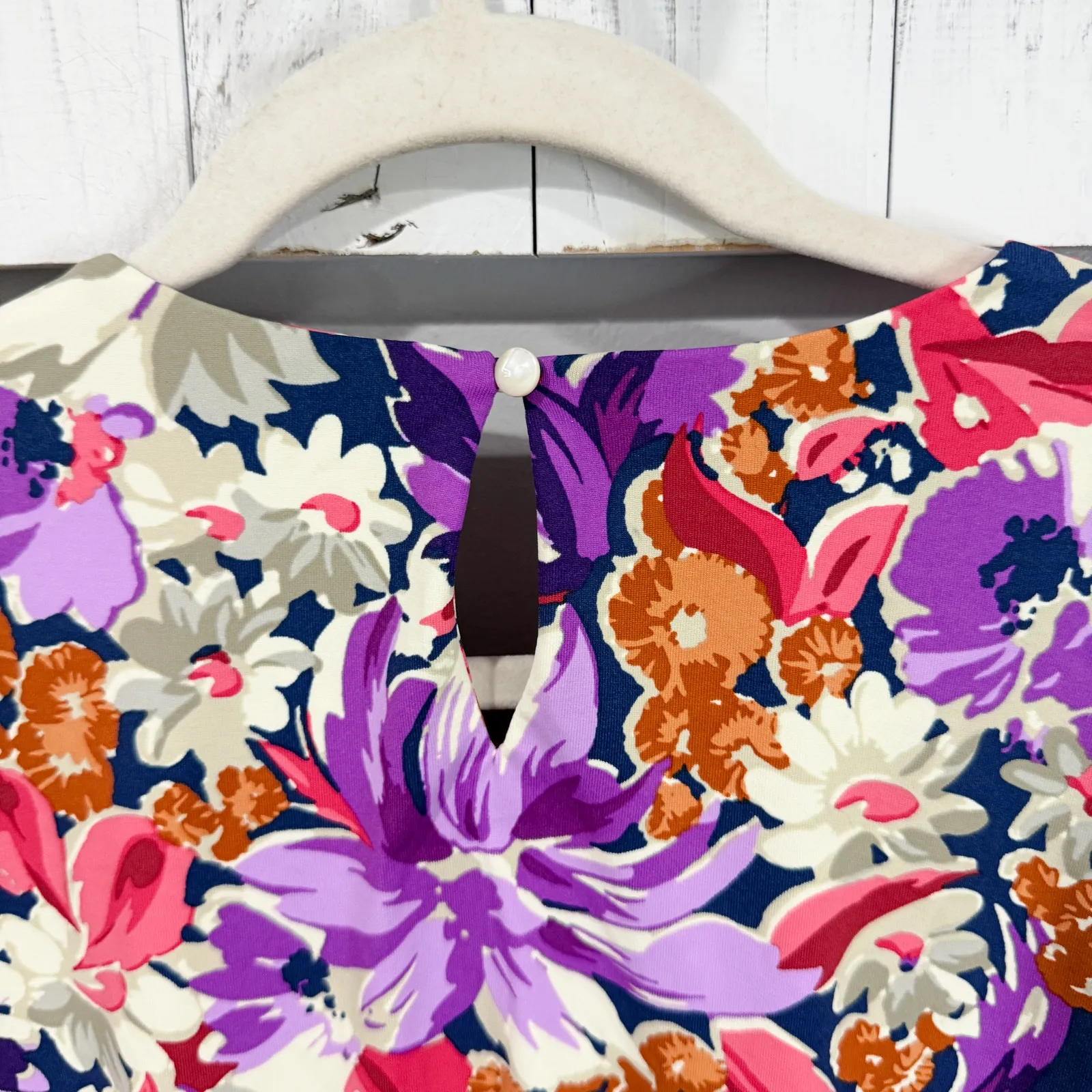 J. McLaughlin Palmer Sheath Dress Floral Catalina Cloth XL - Image 4