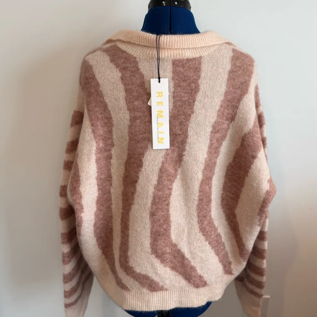 Remain Cami Polo Knit Sweater Size M - Image 4
