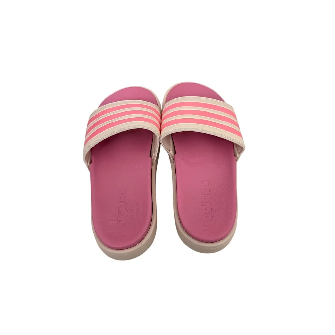 Adidas Shoes Adilette Pink Platform Slides Sandals Size Women's 6 - Image 4