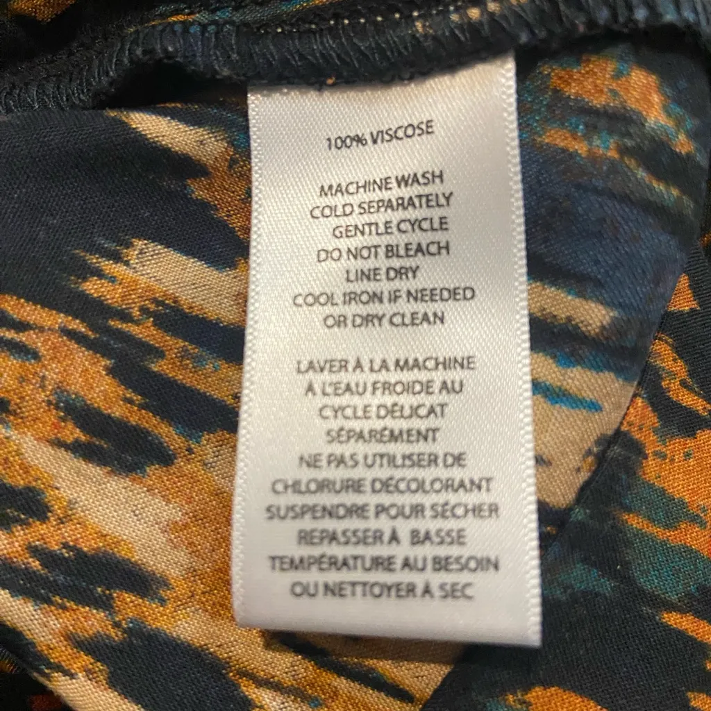 NWT Beach Lunch Lounge Cindy 3/4 Sleeve Shift Dress Medium Black Artsy - Image 4