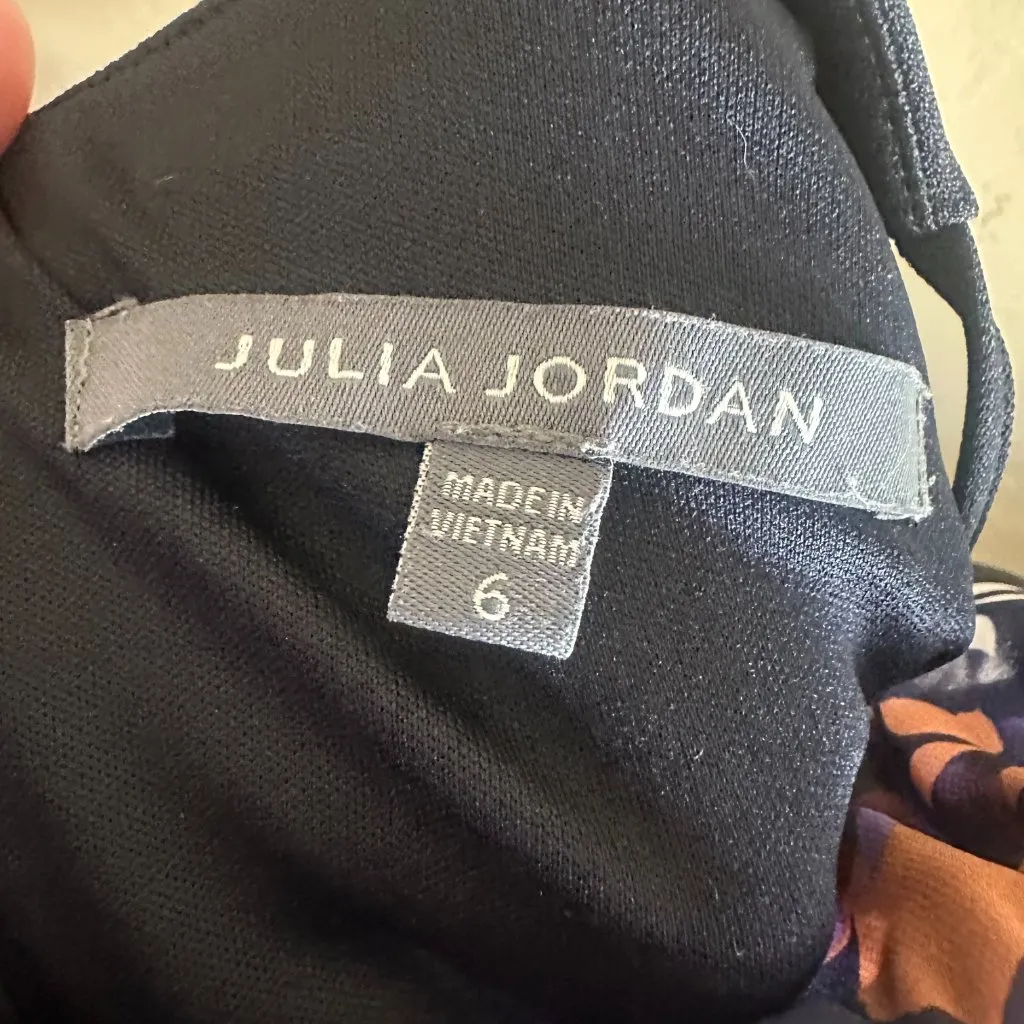 Julia Jordan Chiffon Floral Jumpsuit Wide Leg Trouser Pants Outfit Size 6 Womens - Image 12