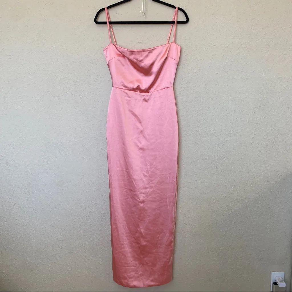 HOUSE OF‎ CB 'Costanza' Bright Peach Maxi Dress NWOT size M - Image 5