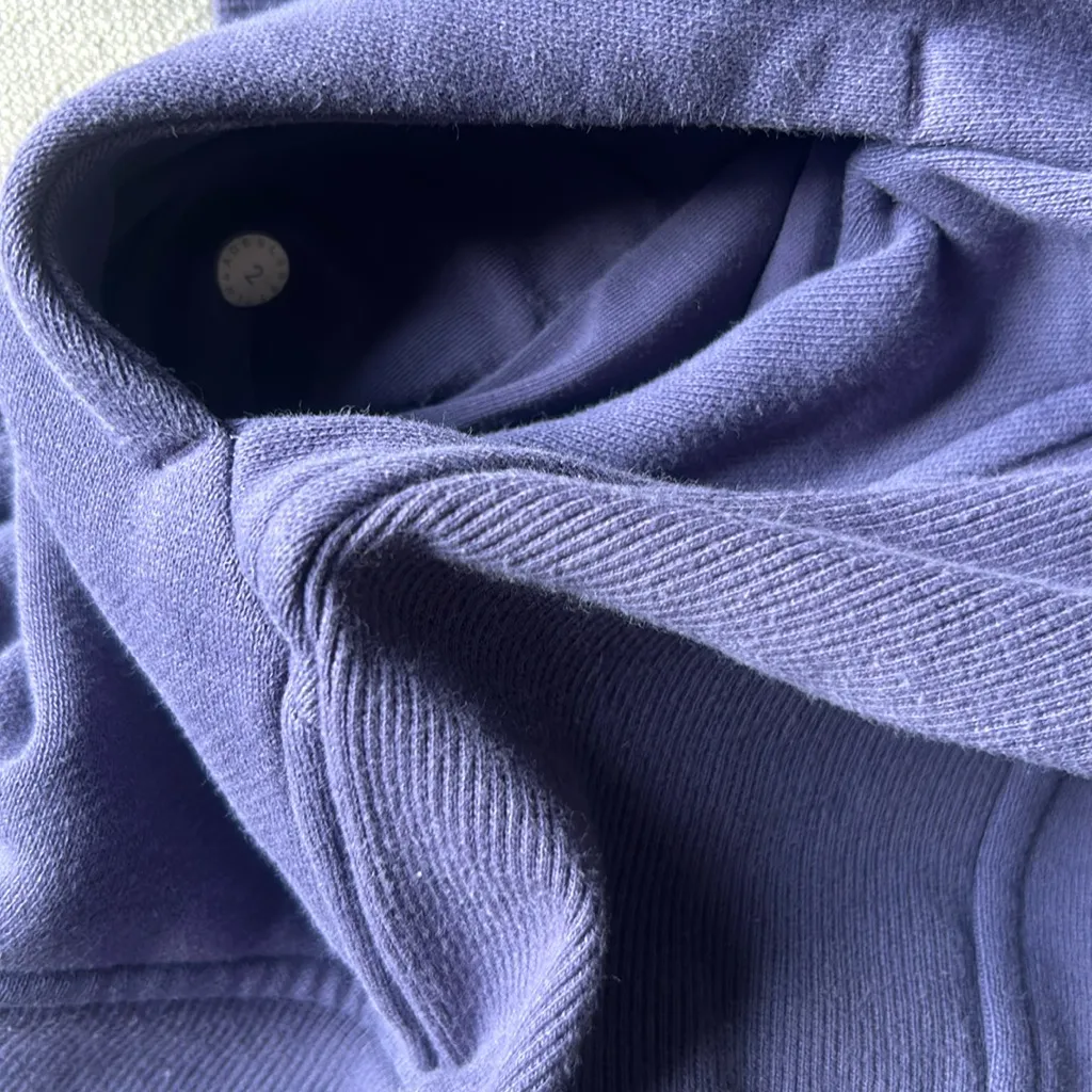 Lululemon‎ Classic Purple Scuba Hoodie Full Zip Size 2 - Image 5
