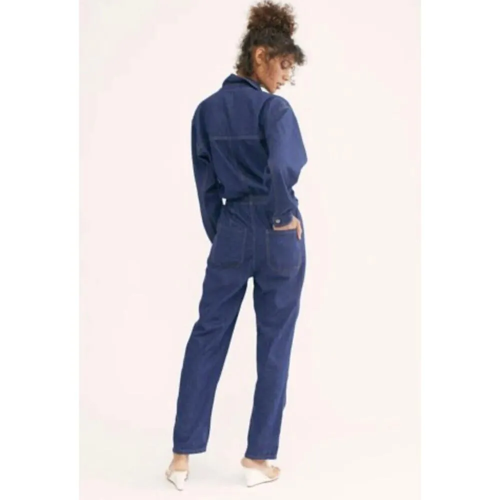 NWOT Free people denim long sleeve jumpsuit Ari coveralls sz S - Image 2