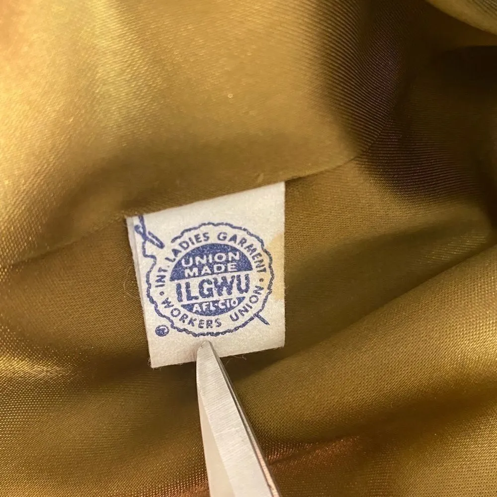 Vintage Marvelous Mrs Maisel Cashmere Coat Green Size L - Image 7