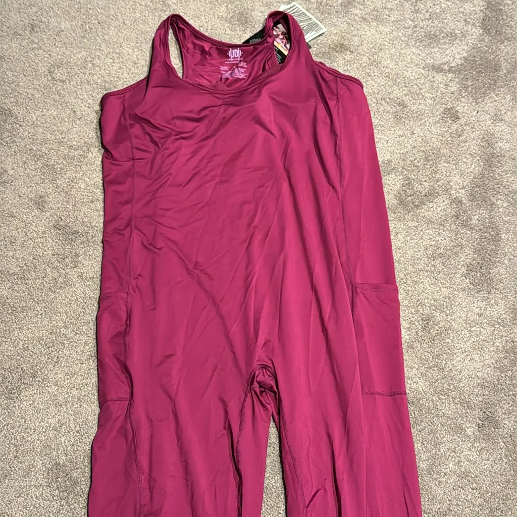 J. Dow JD Activewear Magenta Bodysuit SIZE 2X Pink - Image 5