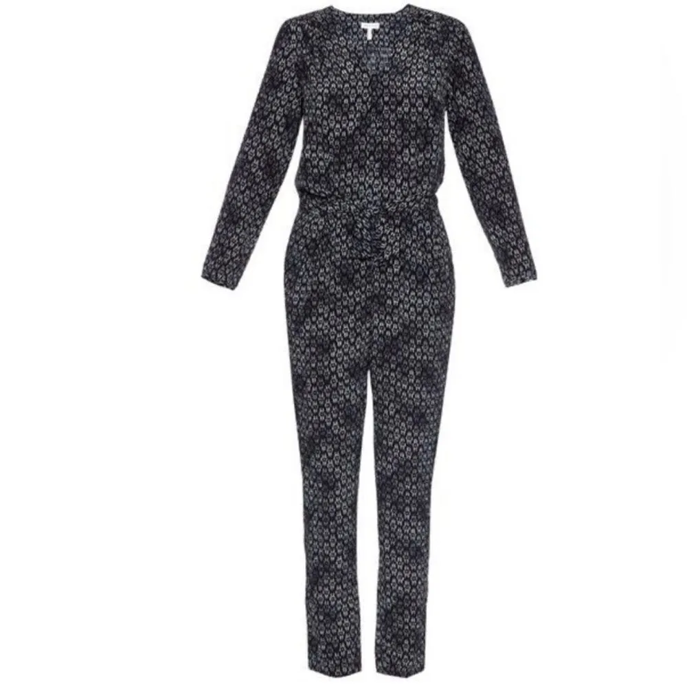 REBECCA TAYLOR Box Step Silk Jumpsuit - Image 2
