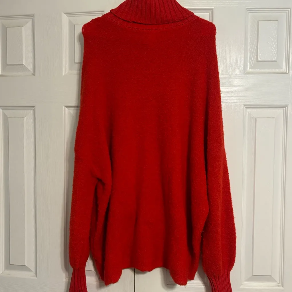 Aerie Chillside Turtleneck Sweater Red - Image 4
