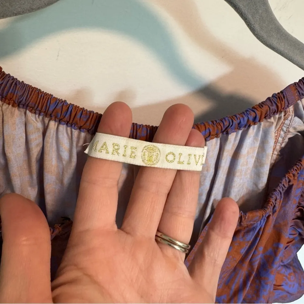 Marie Oliver Kara Dress in Amber Blossom Tiered Mini Size Medium - Image 7