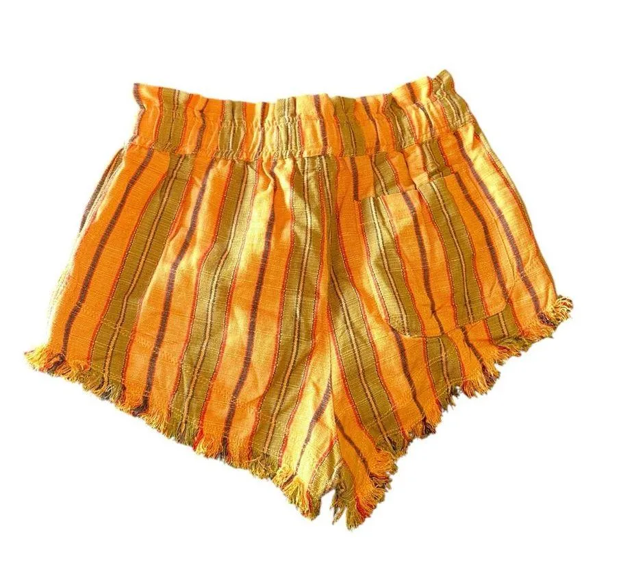 NWOT BDG X Urban Outfitters Frankie Paperbag Micro Short in Orange - Image 7